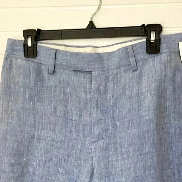 Banana Republic Tapered Fit 100% Linen Blue Pants Size 30X32 Trousers Career - Picture 4 of 12